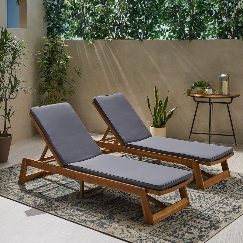 Nadine Chaise Lounge Cushions ONLY (Set of 2) by Christopher Knight Home