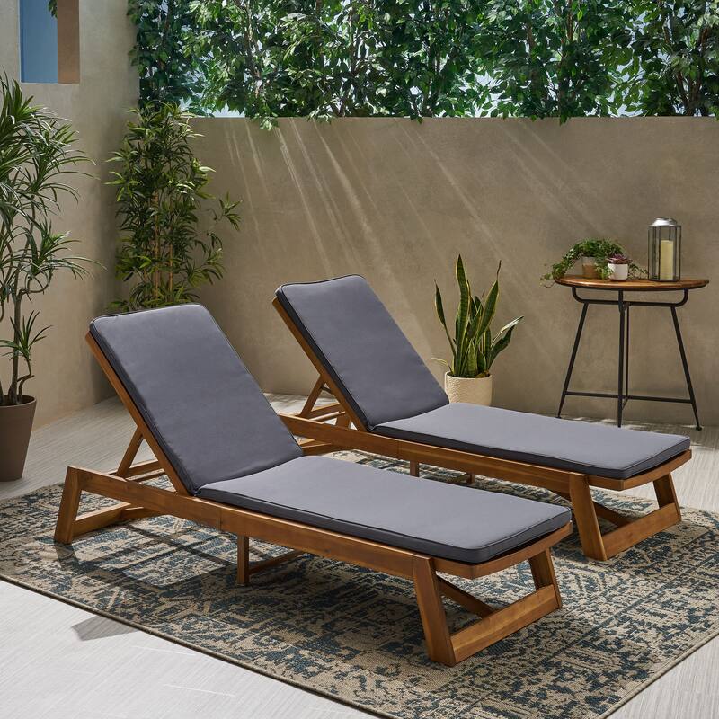 Nadine Chaise Lounge Cushions ONLY (Set of 2) by Christopher Knight Home