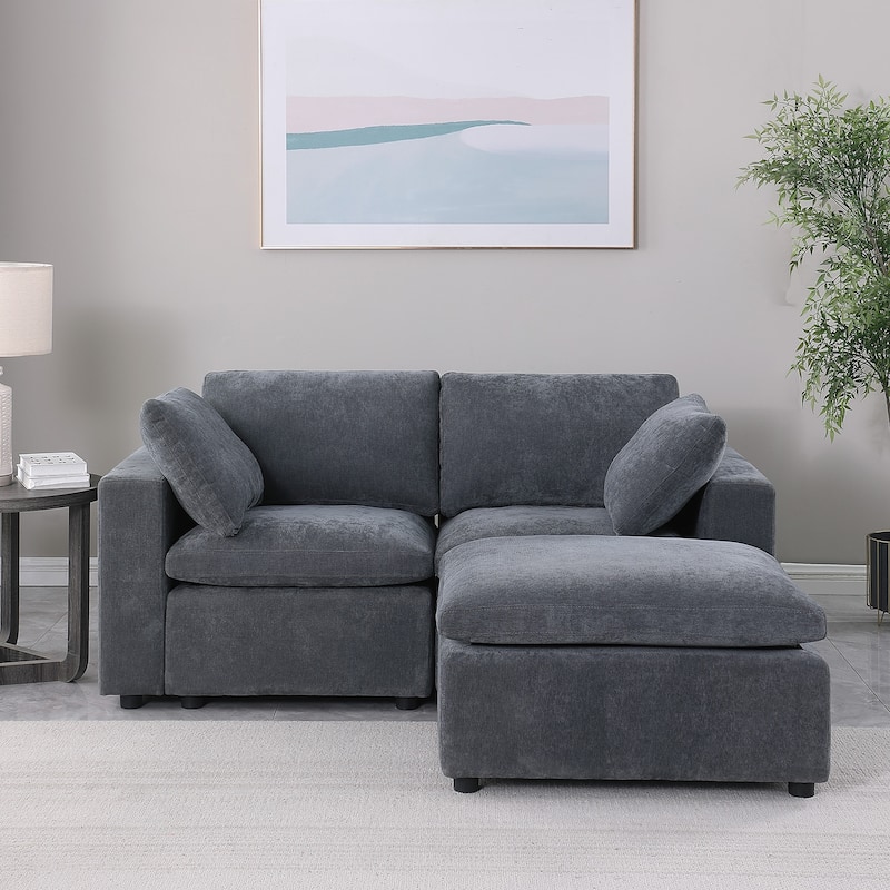 Modular Sectional Sofa, Convertible U Shaped Sofa Couch, Modular Sectionals with Ottomans