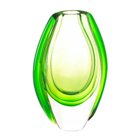 Modern Emerald Art Glass Vase