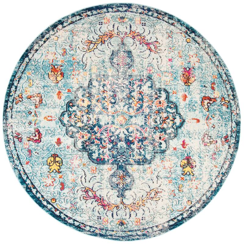 SAFAVIEH Madison Sabire Boho Medallion Distressed Rug
