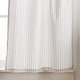 preview thumbnail 1 of 8, Martha Stewart Ticking Stripe 3-piece Curtain Tier and Valance Set 1-Valance And 2-36" Tiers - Grey