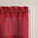 No. 918 Martine Microfiber Semi-Sheer Rod Pocket Kitchen Curtain Valance and Tiers Set