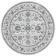 preview thumbnail 47 of 71, SAFAVIEH Isabella Hazbie Traditional Floral Oriental Area Rug 6'7" Round - Light Grey/Cream
