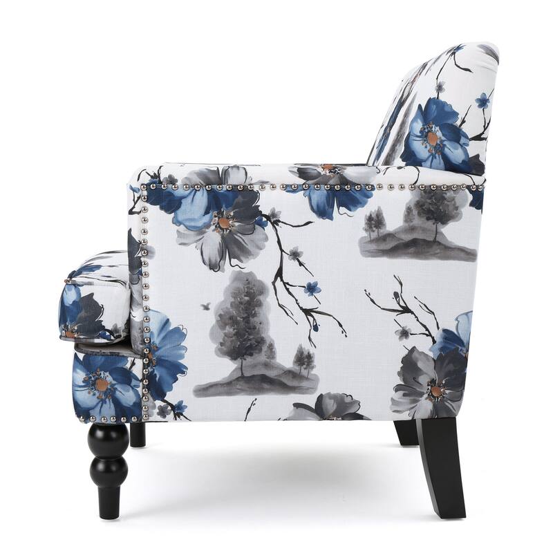 Boaz Floral Fabric Club Armchair by Christopher Knight Home On Sale