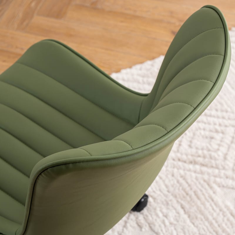 Ergonomic Office Chair Swivel Armless Desk Chair with Wheels