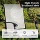 preview thumbnail 51 of 67, 7-Piece Patio Bar Stool Set Textilene Swivel Stools