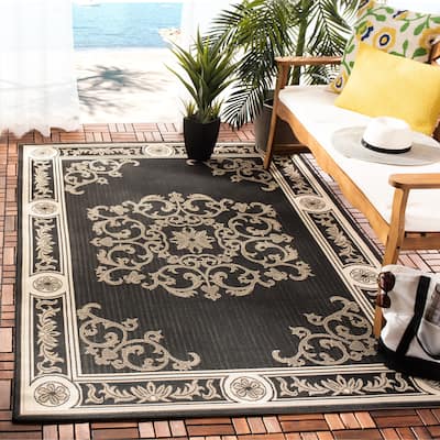 SAFAVIEH Courtyard Rochelle Indoor/ Outdoor Waterproof Patio Backyard Rug