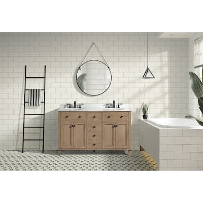 Ari Bath Annie 55" Bathroom Vanity Weathered Fir
