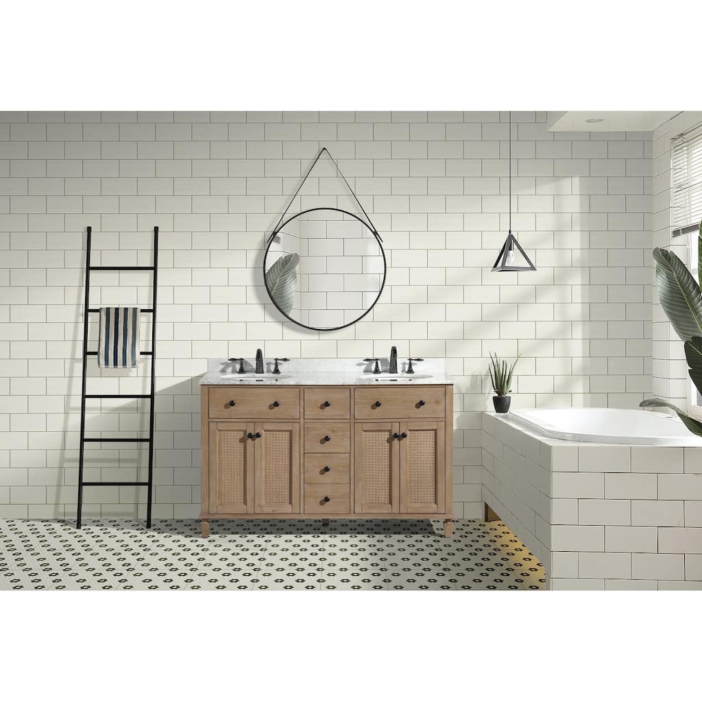 Ari Bath Annie 55" Bathroom Vanity Weathered Fir