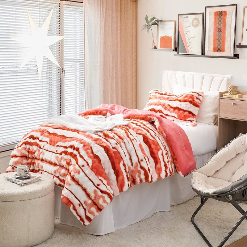 Southern Bacon aka Southern Belle - Coma Inducer® Oversized Comforter Set - Georgia Peach - Twin XL