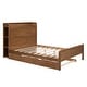 preview thumbnail 6 of 9, Full Size Platform Bed with Storage Headboard Multifunctional Wooden Bedframe with Twin Size Trundle for Kids Teens Bedroom