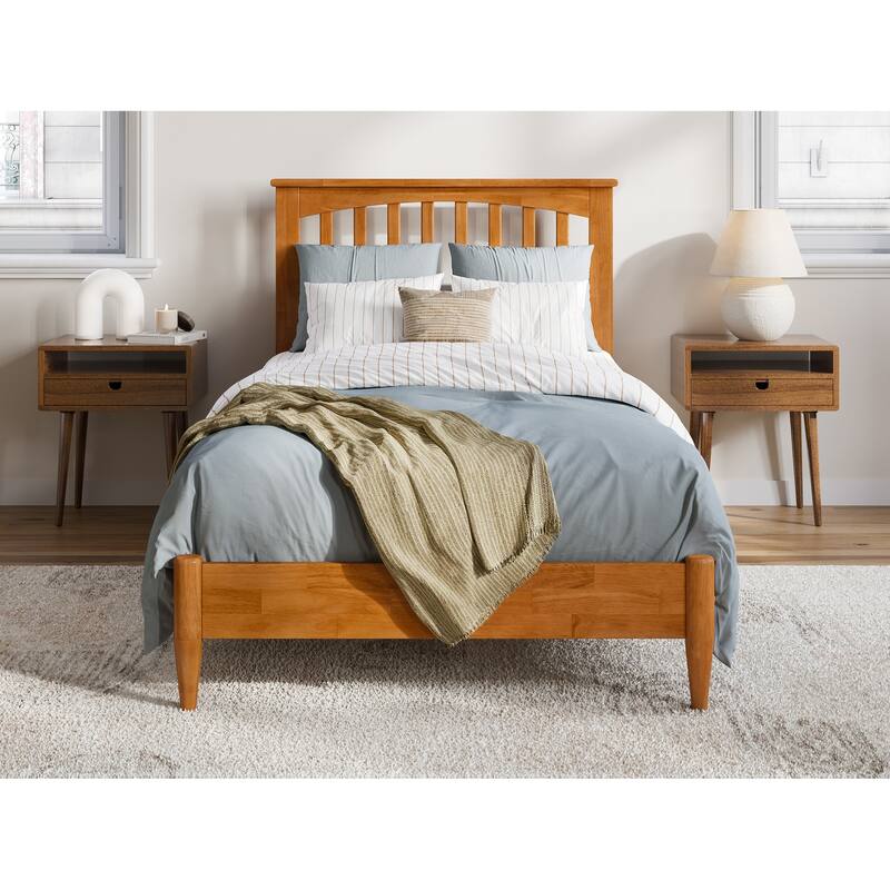 Becket Solid Wood Low Profile Platform Bed