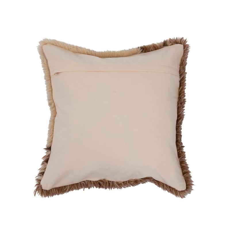New Zealand Wool Tufted Pillow with Geometric Design