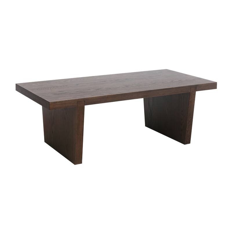 Rye Studio Minimalist Wood Coffee Table in Smoked Oak Stain