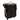 Cuisine Cart Black Kitchen Cart with Stainless Steel Top - 33' x 19' x 36'