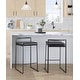 preview thumbnail 5 of 72, Porch & Den Forrest Contemporary Black Stackable Fully Welded Counter Stool (Set of 2)