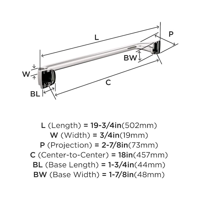 Amerock Revitalize 18" Towel Bar