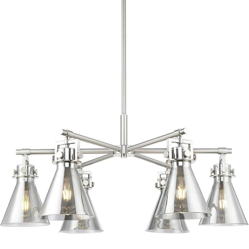 Innovations Lighting 411-6CR-16-26 Newton Cone Chandelier Newton Cone