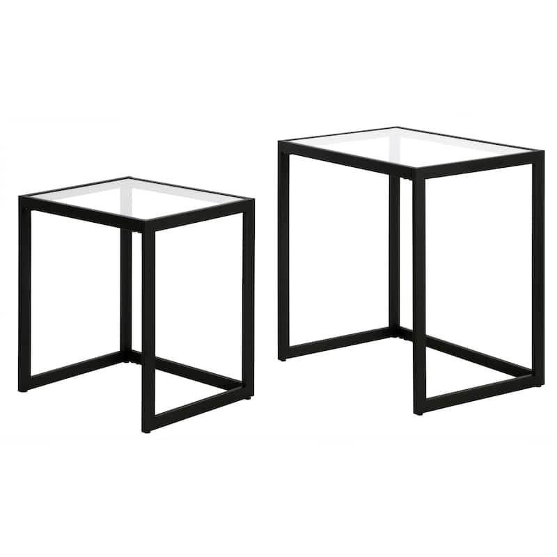 Rocco Rectangular Nested Side Table - 22" Wide