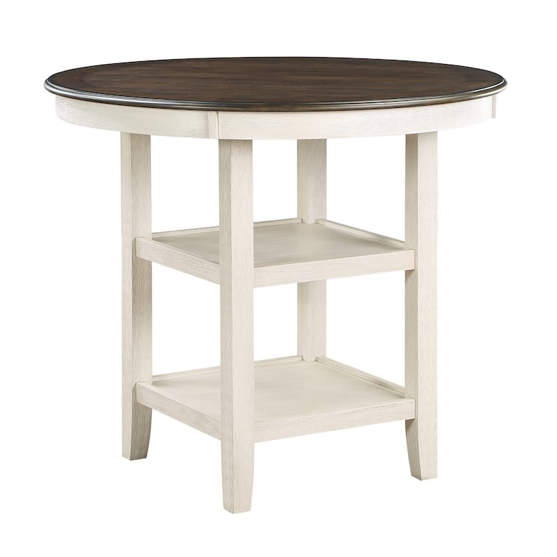 Howth Counter Height Dining Table - Antique White/Brown