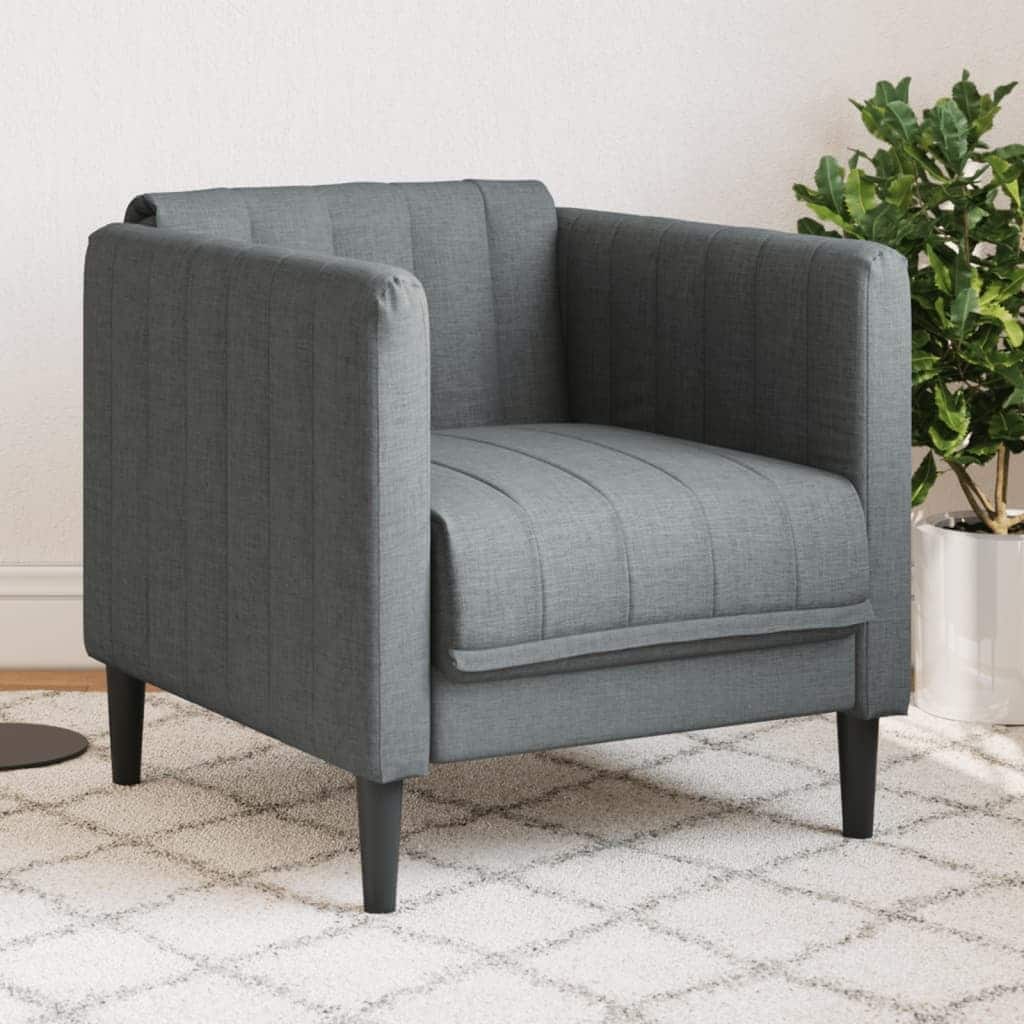 vidaXL Sofa Chair Upholstered Armchair Seating Living Room Faux Suede Leather