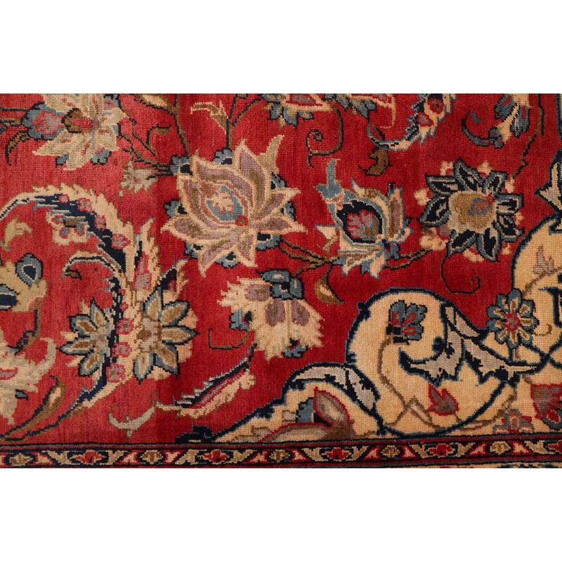 ECARPETGALLERY Hand-knotted Antalya Vintage Red Wool Rug - 7'7 x 11'2