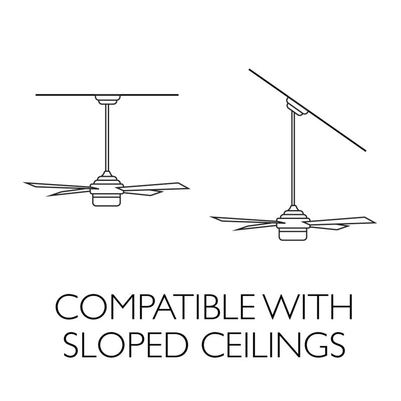 Design House Ajax 54" 3 Blade LED Ceiling Fan with Wall Control