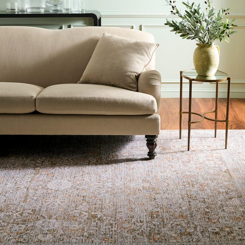 Martha Stewart by SAFAVIEH Roeli Vintage Distressed Rug - 8' x 10' - Grey/Dark Beige