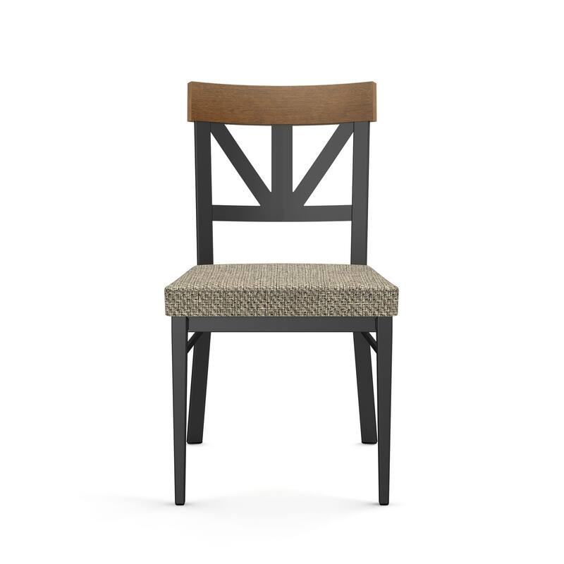 Amisco Otello Solid Wood Table and Clark Chairs 7-Pieces Dining Set