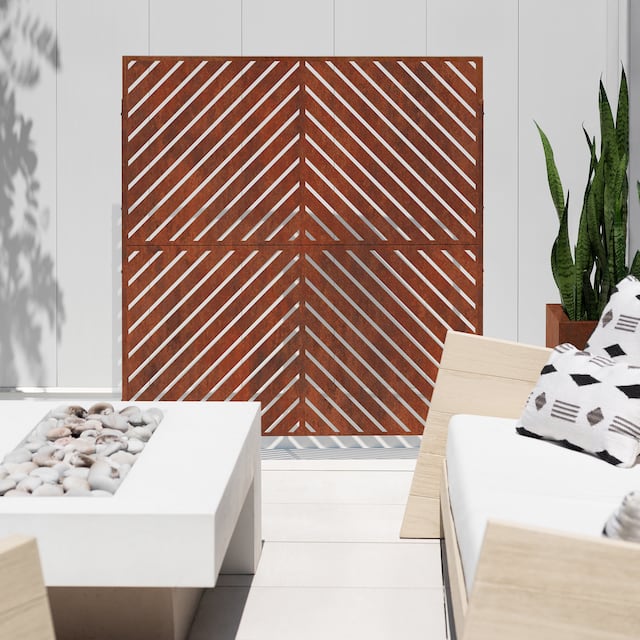 Veradek Corten Steel Screen Panel