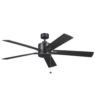 Kichler Lighting Lucian II 60 inch Indoor Satin Black Ceiling Fan