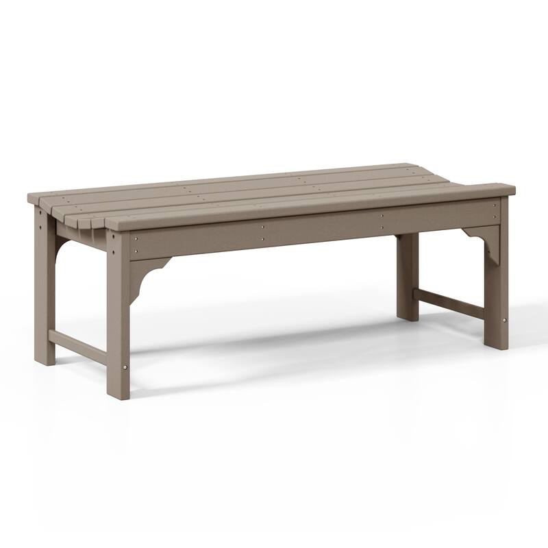 Polytrends Laguna Hdpe All Weather Outdoor Patio 48" Bench