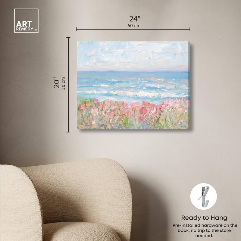 Waves of Peace Canvas by Art Remedy, Gallery Wrapped