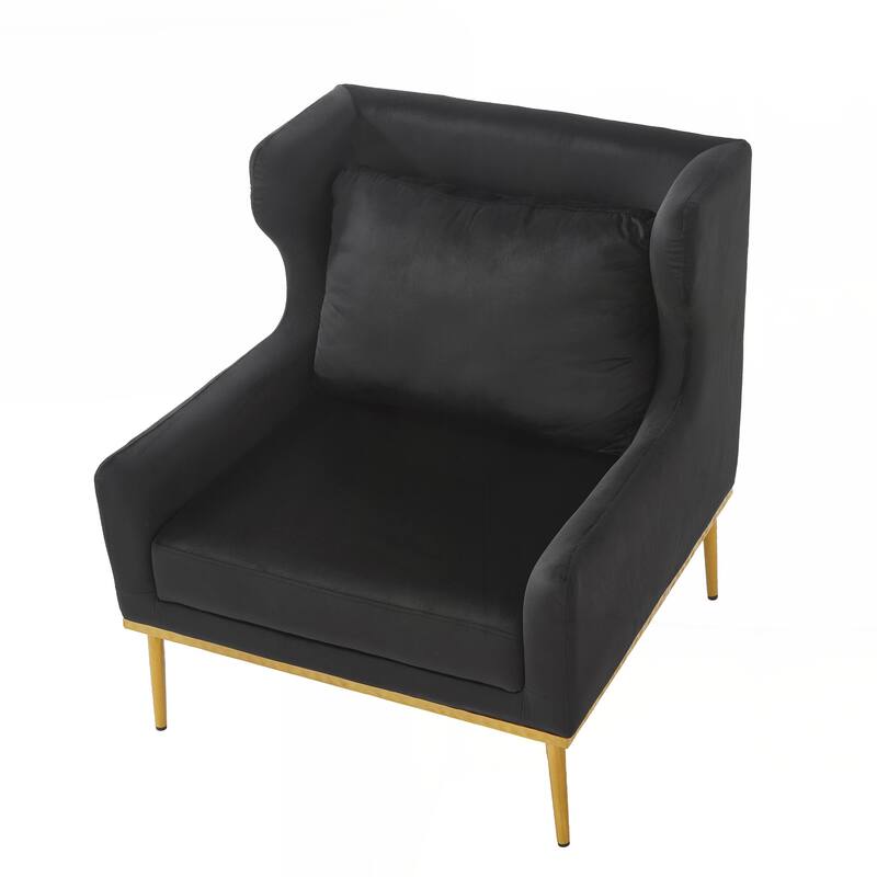 Modern Armchair Velvet Accent Chair Reading Chair Single Sofa Chair for Living Room