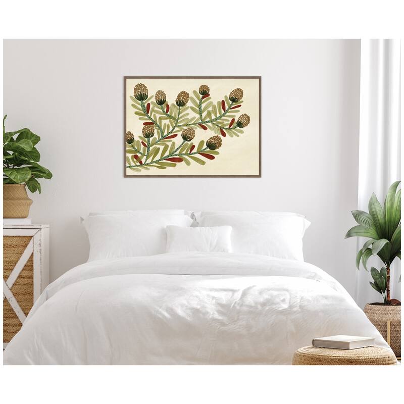 Kate and Laurel Natures Charm No. 2 by Nikita Jariwala Framed Canvas Wall Art Print