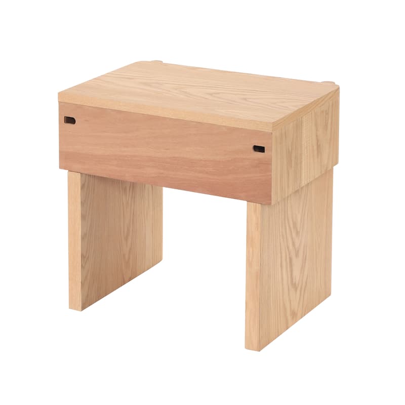 Christopher Knight Home - Modern Minimalist Wood Nightstand with Single Drawer