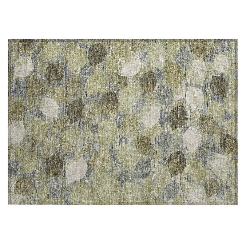 Machine Washable Indoor/ Outdoor Floral Mila Chantille Rug