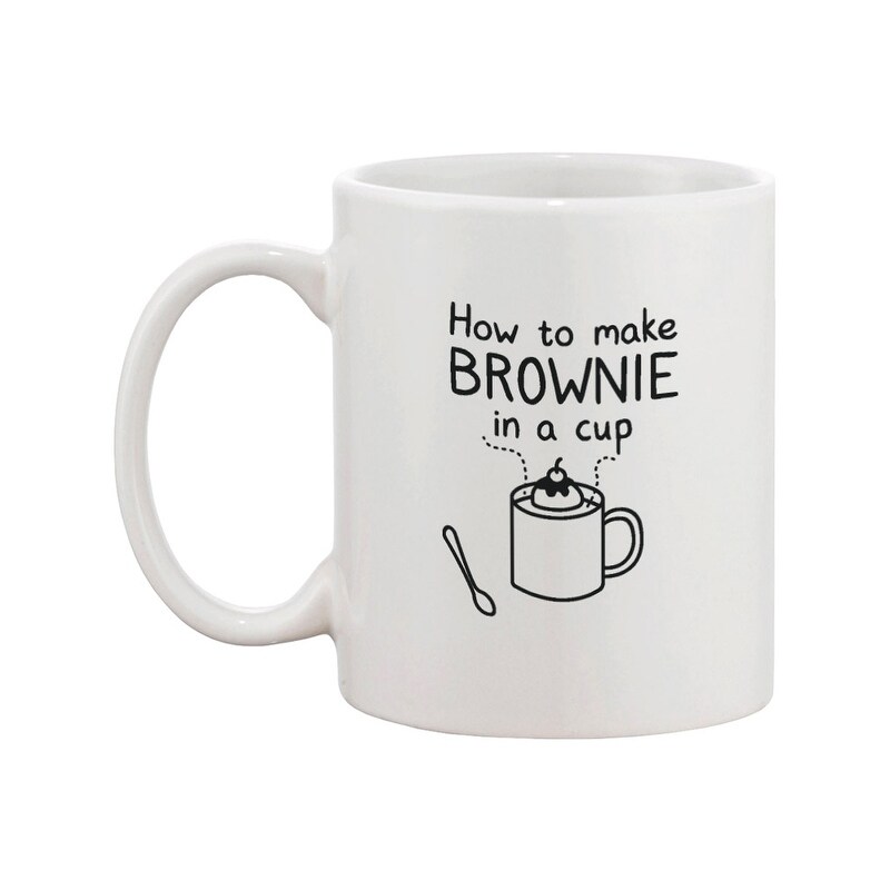 Shop Cute Ceramic Coffee Mug How To Make Brownie In A Cup Cute