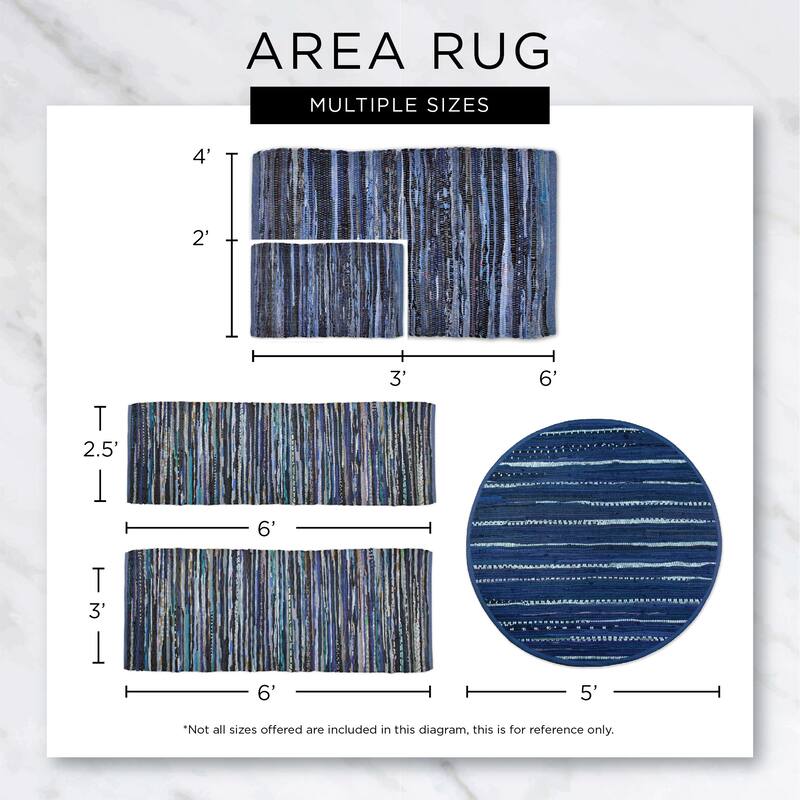 DII Black With Natural Jute Chevron Hand-Loomed Rug - 2' x 3' Oval