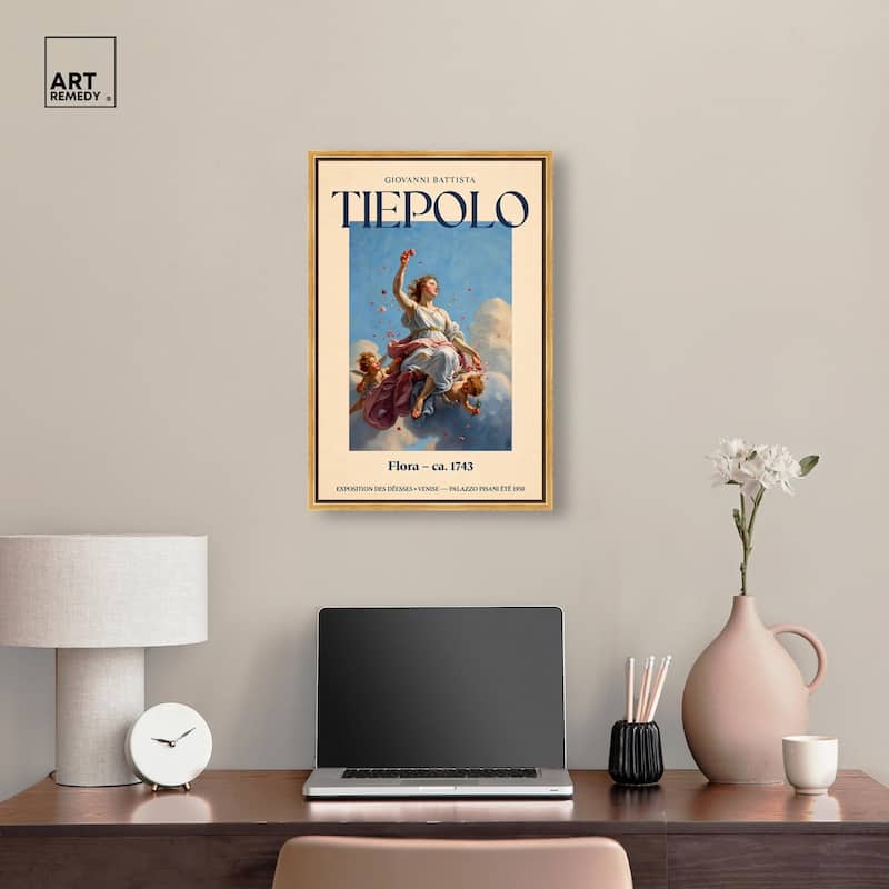 Goddess of Flowers in Flight Canvas by Art Remedy