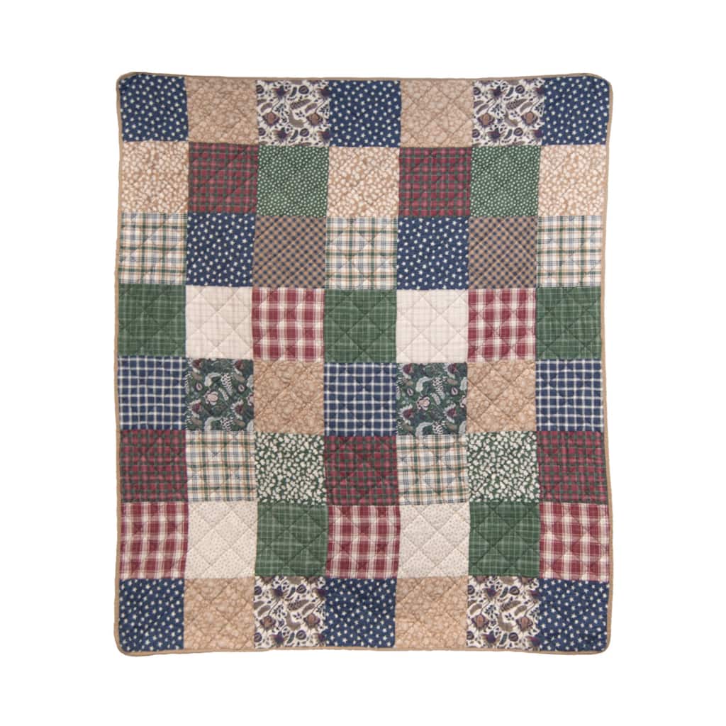 Donna Sharp Rustic Paisley Cotton Throw Blanket