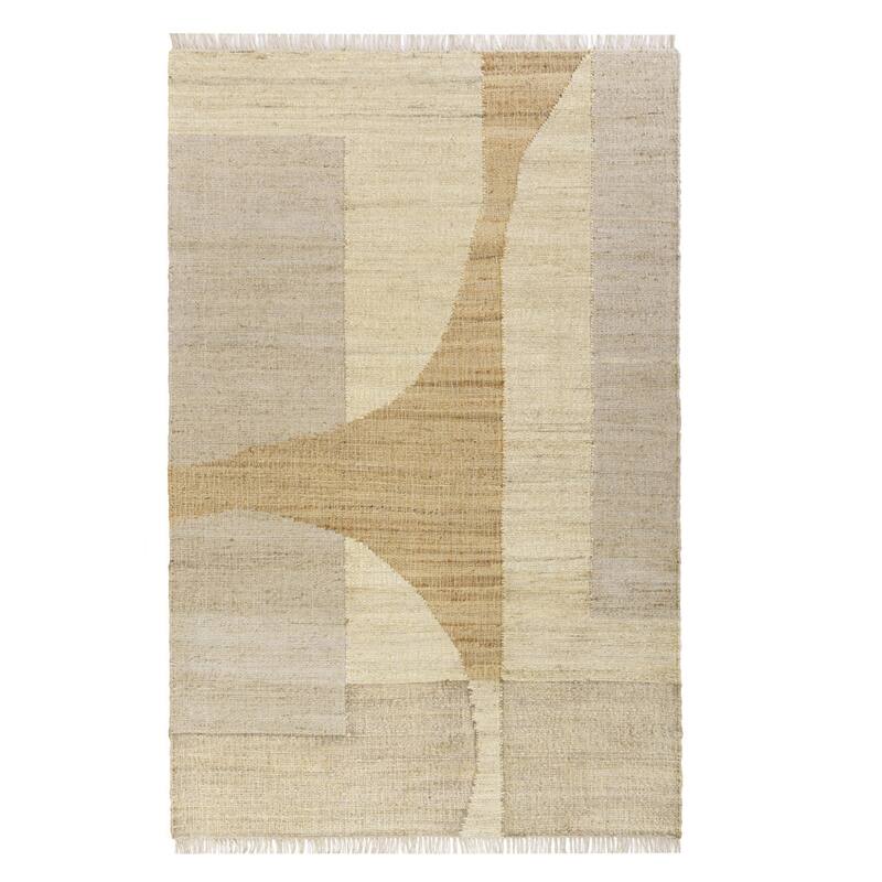 Kilom Abstract Woven Area Rug By HomeRoots - 2' x 3'