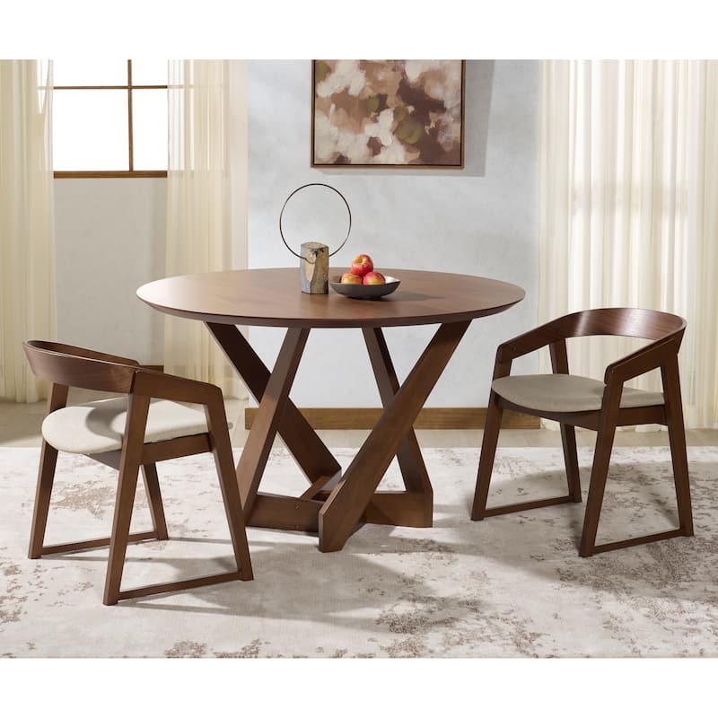 SAFAVIEH Couture Hildabryna Dining Chair (Set of 2) - 21"W x 21"D x 26"H