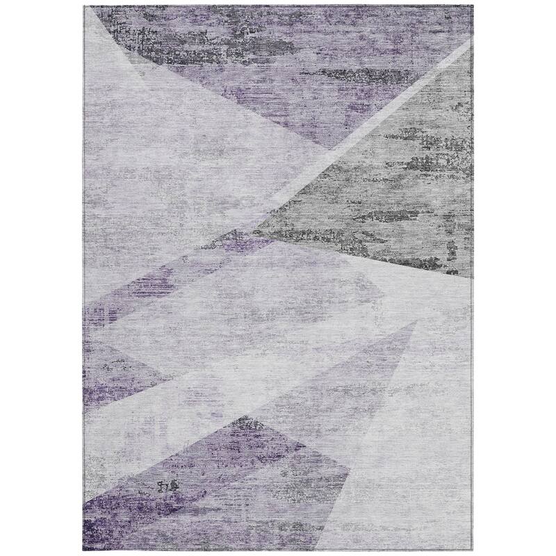 HomeRoots Abstract Transitional Rectangle Outdoor Rug