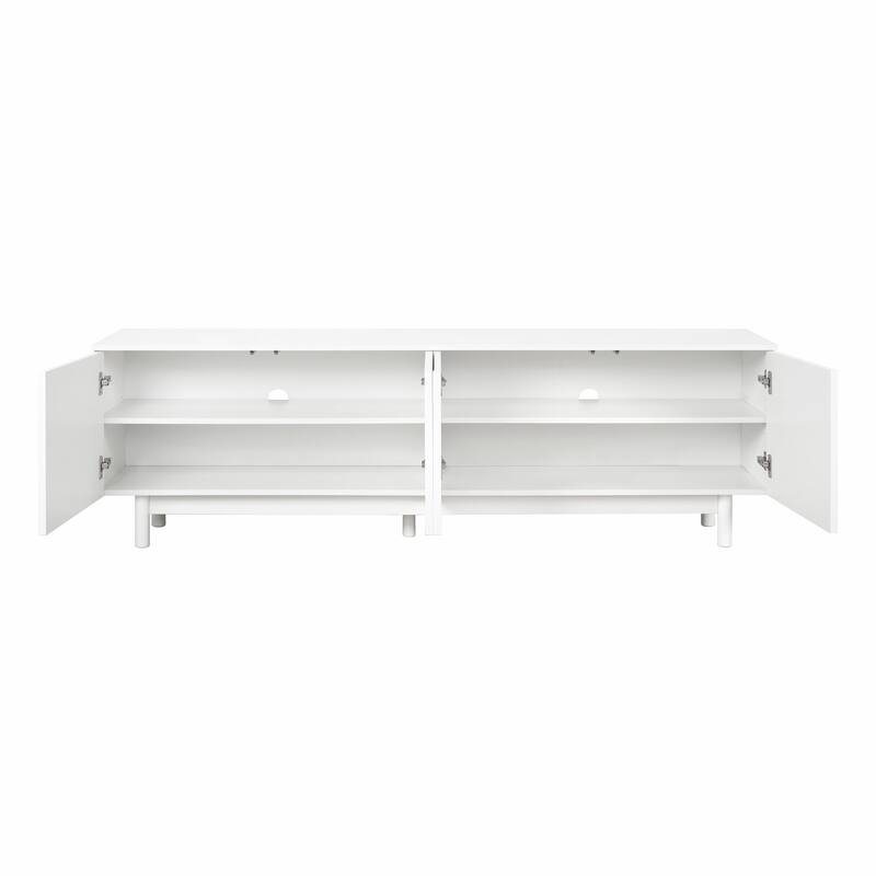 Minimalist TV Stand with Arch Cabinets for TVs Up to 78''