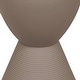 preview thumbnail 110 of 143, Boyd Round Side Table with Ribbed Design Base - Accent Hourglass End Table with Removable Lid for Living Room & Bedroom