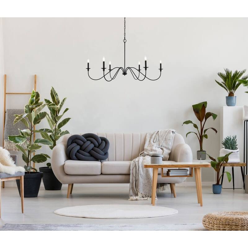 Bellevue EGCH46481 Nerita 6 Light 48" Wide Taper Candle Chandelier