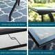 preview thumbnail 8 of 10, MAISON ARTS 7-Piece Outdoor Patio Dining Set, 1 Rectangle Table with a 1.57 Umbrella Hole & 6 Stackable Textilene Chairs