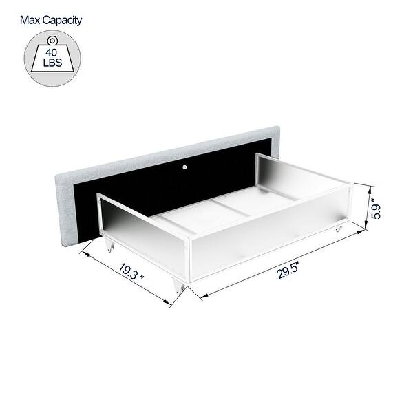 dimension image slide 0 of 2, Queen Boucle Upholstered Bed with 4 Storage Drawers